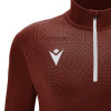 Толстовка тренировочная MACRON FRASER TRAINING 1/4 ZIP TOP CARDINAL/WHITE