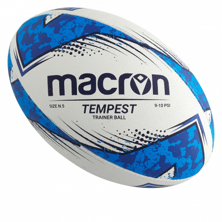 Мяч регбийный MACRON TEMPEST РАЗМЕР 5 WHITE/ROYAL BLUE