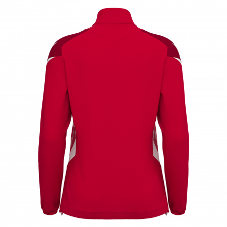 Толстовка тренировочная женская LEONA TRAINING 1/4 ZIP TOP RED/WHITE