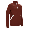 Толстовка тренировочная MACRON PIAVE TRAINING 1/4 ZIP TOP CARDINAL/WHITE