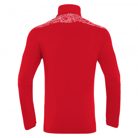 Толстовка тренировочная MACRON KOLYMA TURTLENECK TOP RED/WHITE