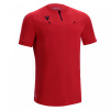 Футболка судейская проф. MACRON DIENST ECO SHIRT BRIGHT RED/BLACK