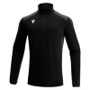 Толстовка тренировочная MACRON IOLITE TRAINING 1/4 ZIP TOP BLACK/ANTHRACITE