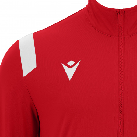 Олимпийка спортивная MACRON FUJIN FULL LENGTH ZIP TOP RED/WHITE