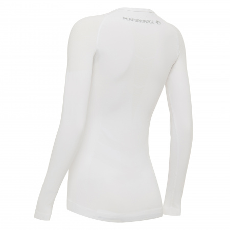 Лонгслив спортивный MACRON PERFORMANCE ++ COMPRESSION TOP LONG SLEEVES WHITE