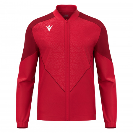 Олимпийка спортивная MACRON MORPHEUS MICROFIBER FULL LENGTH ZIP TOP RED/DARK RED