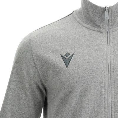Олимпийка спортивная MACRON BEAT FULL ZIP SWEATSHIRT GREY MELANGE
