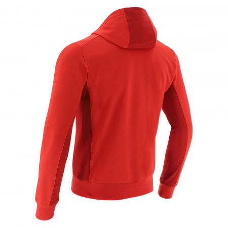 Толстовка спортивная MACRON ELECTRO HOODY POLYDIAGONAL RED