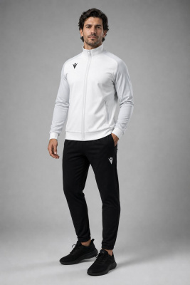 Олимпийка парадная MACRON ANUBIS FULL LENGTH ZIP TOP WHITE/LIGHT GREY