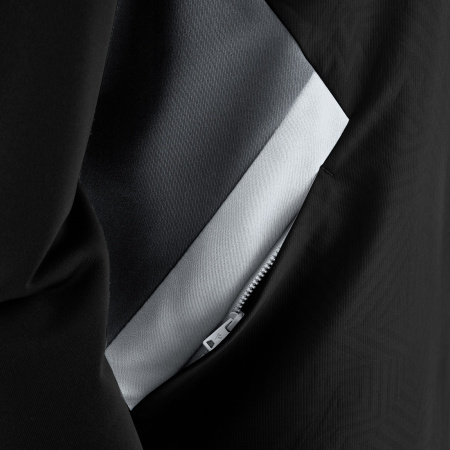 Олимпийка спортивная MACRON TIAMAT FULL LENGTH ZIP TOP BLACK/WHITE