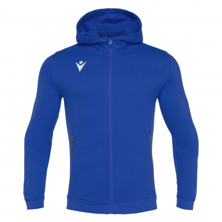 Олимпийка спортивная MACRON CELLO FULL ZIP HOODED SWEATSHIRT ROYAL BLUE