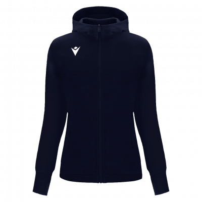 Олимпийка спортивная женская MACRON DRUM FULL ZIP HOODED SWEATSHIRT NAVY