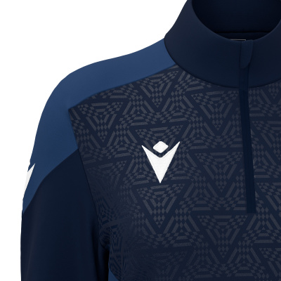 Толстовка тренировочная женская MACRON ANORA TRAINING 1/4 ZIP TOP NAVY/LIGHT NAVY