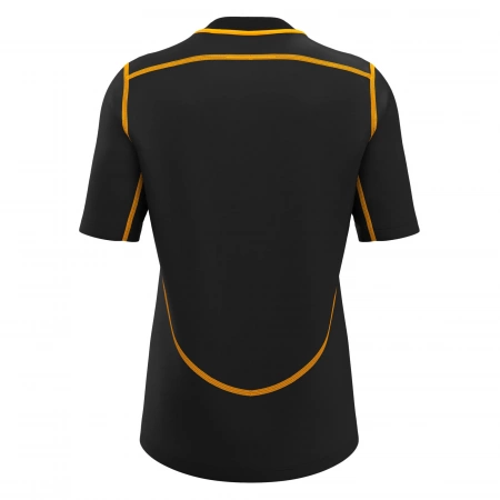 Регбийка игровая MACRON PERIDOT SHIRT BLACK/AMBER