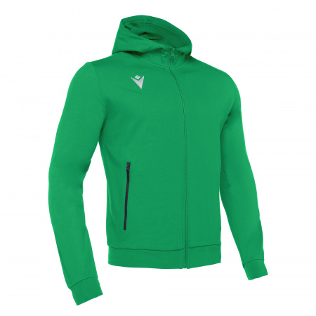 Олимпийка спортивная MACRON CELLO FULL ZIP HOODED SWEATSHIRT GREEN