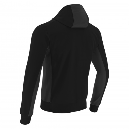 Толстовка спортивная MACRON ELECTRO HOODY POLYDIAGONAL BLACK