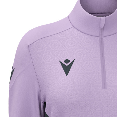 Толстовка тренировочная женская MACRON ANORA TRAINING 1/4 ZIP TOP LILAC/ANTHRACITE