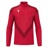Толстовка тренировочная MACRON YARUGA TRAINING 1/4 ZIP TOP RED/DARK RED