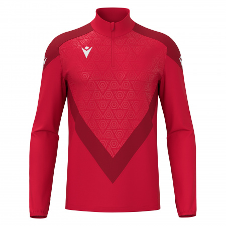 Толстовка тренировочная MACRON YARUGA TRAINING 1/4 ZIP TOP RED/DARK RED