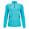 Толстовка тренировочная MACRON FRASER TRAINING 1/4 ZIP TOP ANTHRACITE/NEON SKY
