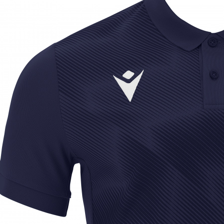 Поло спортивное MACRON THAVIL POLO NAVY/WHITE