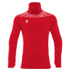 Толстовка тренировочная MACRON KOLYMA TURTLENECK TOP RED/WHITE