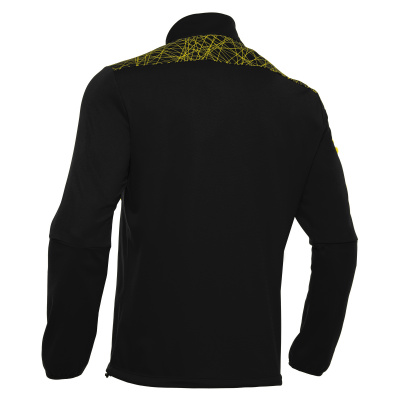 Толстовка тренировочная MACRON TAGUS 1/4 ZIP TOP BLACK/YELLOW