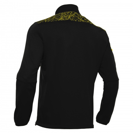 Толстовка тренировочная MACRON TAGUS 1/4 ZIP TOP BLACK/YELLOW