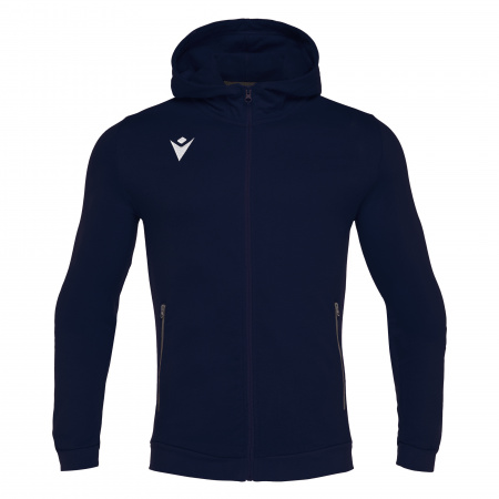 Олимпийка спортивная MACRON CELLO FULL ZIP HOODED SWEATSHIRT NAVY