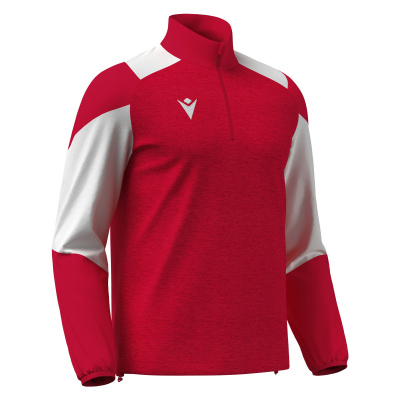 Толстовка тренировочная MACRON CUZCO TRAINING 1/4 ZIP TOP RED/WHITE