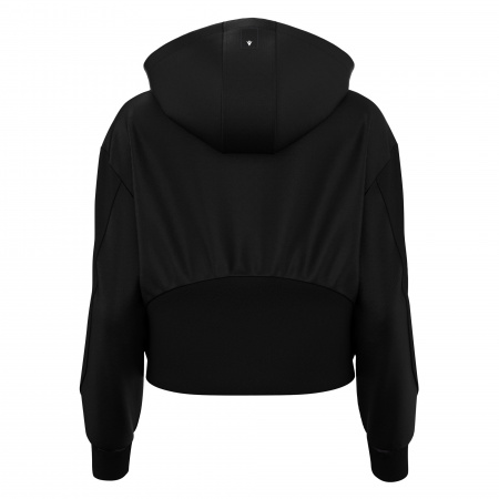 Толстовка женская MACRON BLOOM FULL LENGHT ZIP HOODED SWEATSHIRT BLACK/DARK GREY