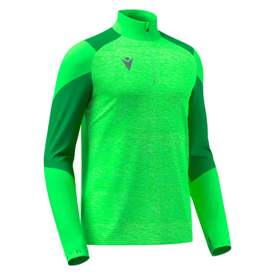 Толстовка тренировочная MACRON IZEL TRAINING 1/4 ZIP TOP NEON GREEN/GREEN