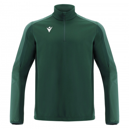 Толстовка тренировочная MACRON ARNO TRAINING 1/4 ZIP TOP BOTTLE GREEN/LIGHT BOTTLE GREEN
