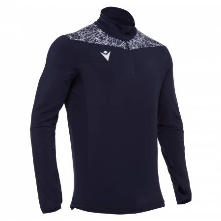 Толстовка тренировочная MACRON TIBER 1/4 ZIP TOP NAVY/WHITE