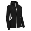 Олимпийка парадная женская MACRON BASTET FULL ZIP TOP BLACK/WHITE