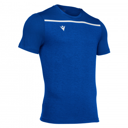 Футболка спортивная х/б MACRON COUNTRY T-SHIRT ROYAL BLUE/WHITE