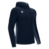 Олимпийка спортивная MACRON SUCCESS FULL ZIP HOODED 3D TOP NAVY/LIGHT NAVY