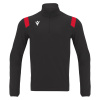 Толстовка тренировочная MACRON GANGE TRAINING 1/4 ZIP TOP BLACK/RED