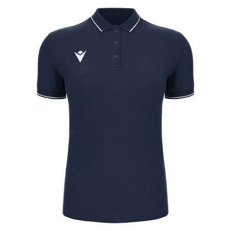 Поло спортивное женское х/б MACRON WALTZ ECO POLO NAVY