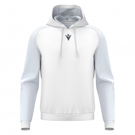 Худи спортивное MACRON HORN HOODY POLY WHITE/LIGHT GREY