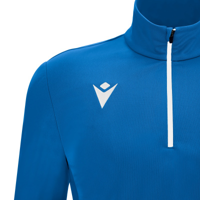 Толстовка тренировочная MACRON PIAVE TRAINING 1/4 ZIP TOP ROYAL BLUE/WHITE