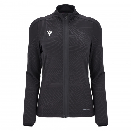 Тренировочная олимпийка женская MACRON ESTELLE ICON FULL ZIP TOP BLACK