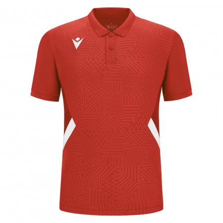 Поло парадное MACRON RAP POLO RED/WHITE