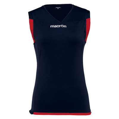 Майка спортивная MACRON MERCURY SLEEVELESS SHIRT NAVY/RED