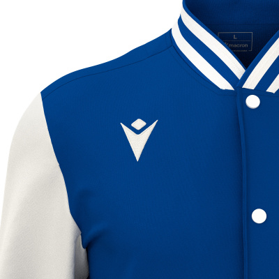 Куртка спортивная MACRON FIDDLE VARSITY COLLEGE JACKET ROYAL BLUE/OFFWHITE