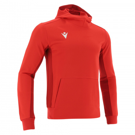 Толстовка спортивная MACRON ELECTRO HOODY POLYDIAGONAL RED