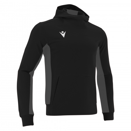 Толстовка спортивная MACRON ELECTRO HOODY POLYDIAGONAL BLACK