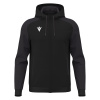 Олимпийка парадная MACRON CHRONOS FULL ZIP TOP BLACK/DARK GREY