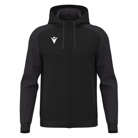 Олимпийка парадная MACRON CHRONOS FULL ZIP TOP BLACK/DARK GREY