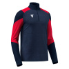 Толстовка тренировочная MACRON IZEL TRAINING 1/4 ZIP TOP NAVY/RED